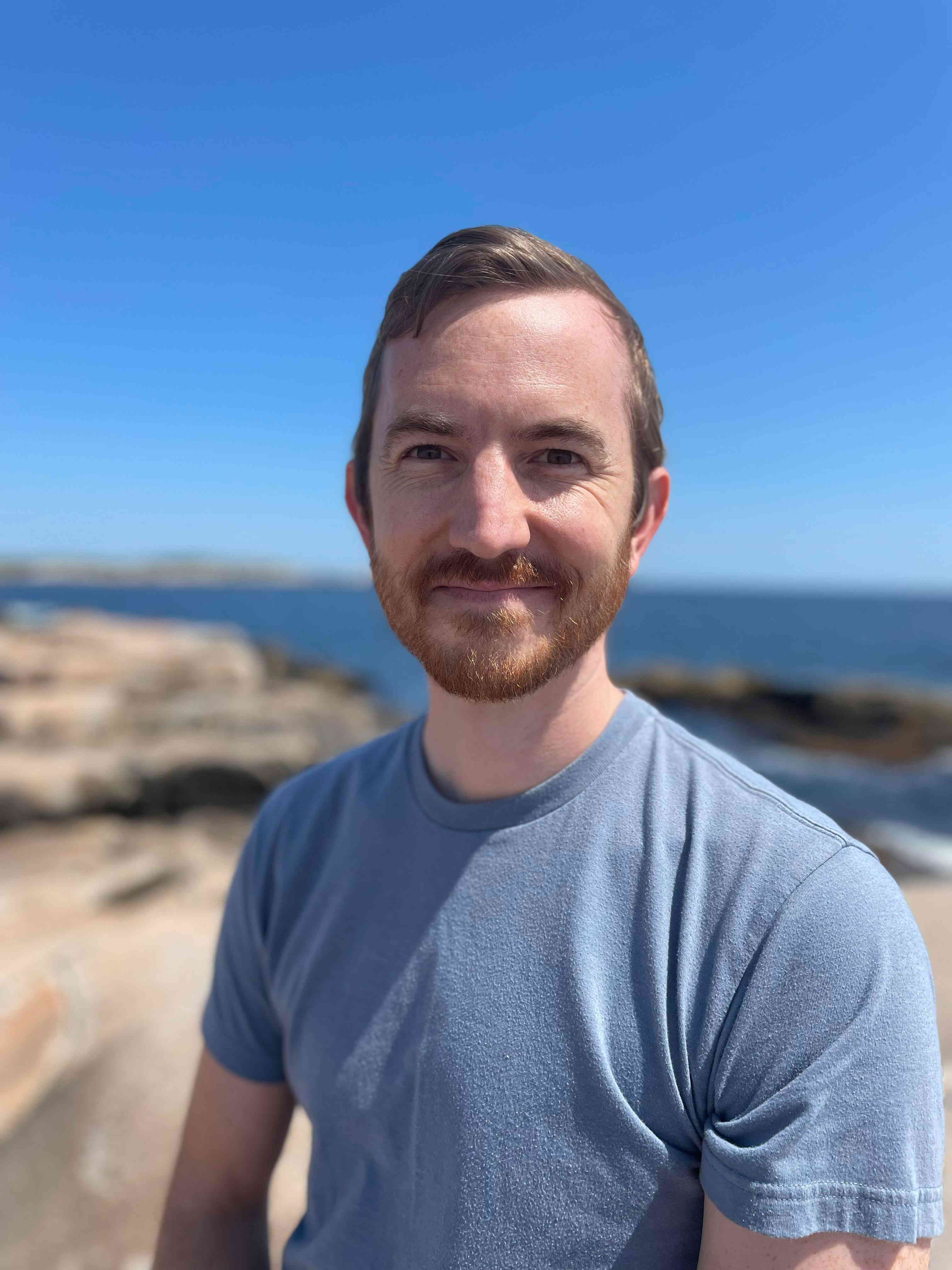 Colin Wren on the Atlantic coast, Nova Scotia