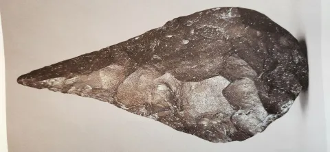 Closeup of an arrowhead 