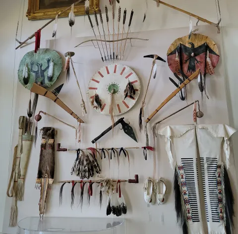 Displayed artifacts at Monticello