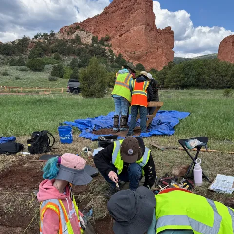 Anthropology and Geography Students at Garden of the Gods.