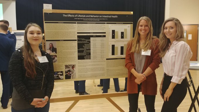 Students presenting research at CSURF